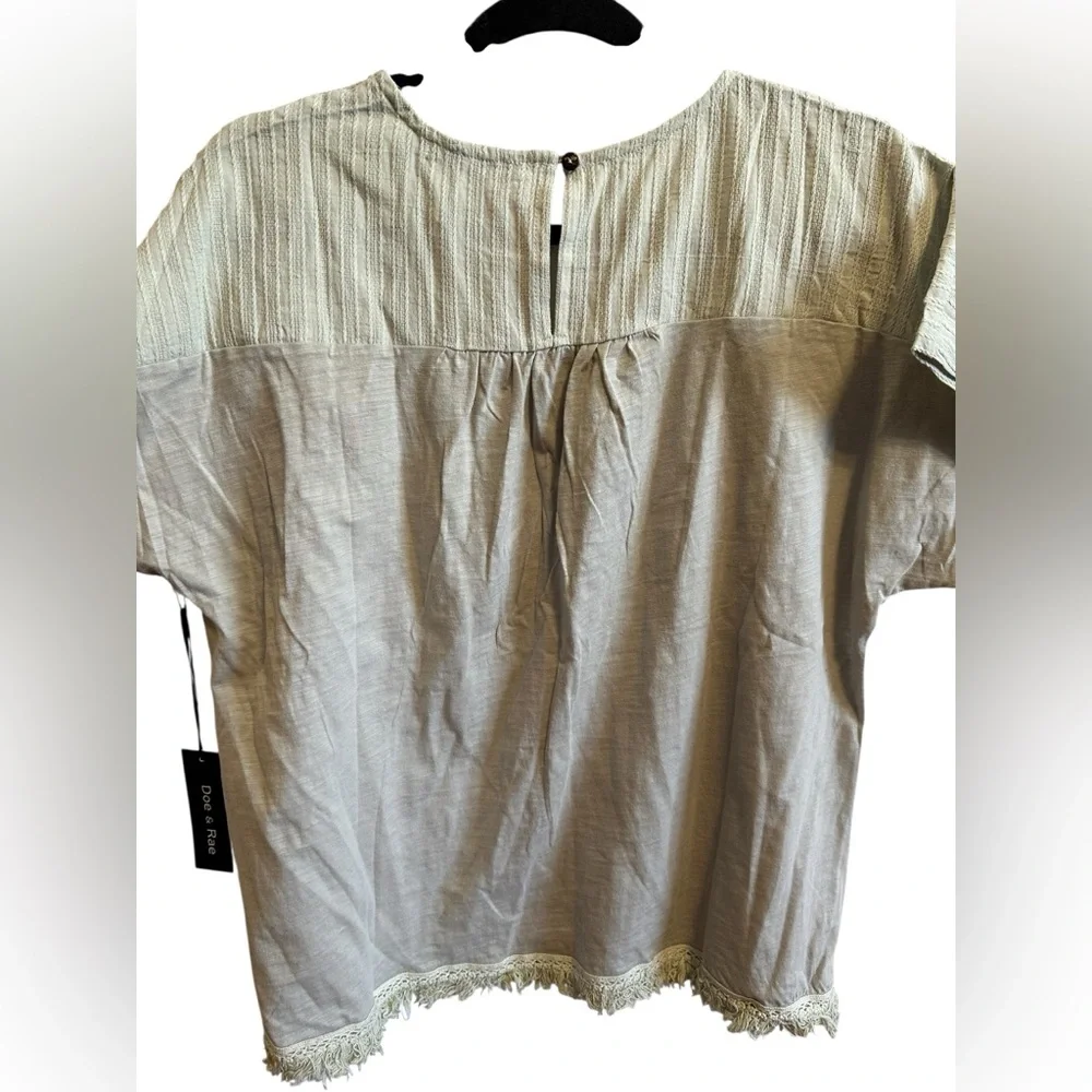 Doe & Rae Sage Fringe Blouse - Picture 3 of 5